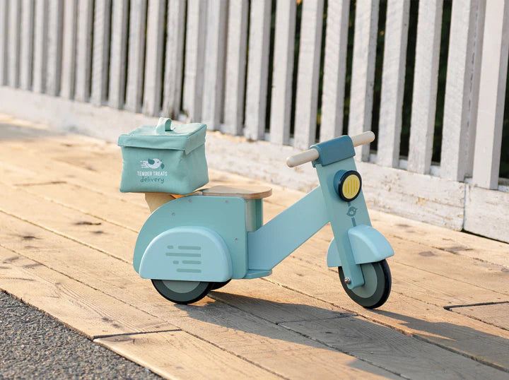 Tender Leaf Toys Wooden Delivery Scooter -Blue - Grace and Fox