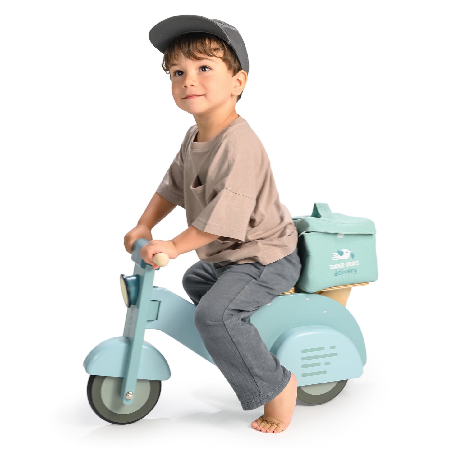 Tender Leaf Toys Wooden Delivery Scooter -Blue - Grace and Fox