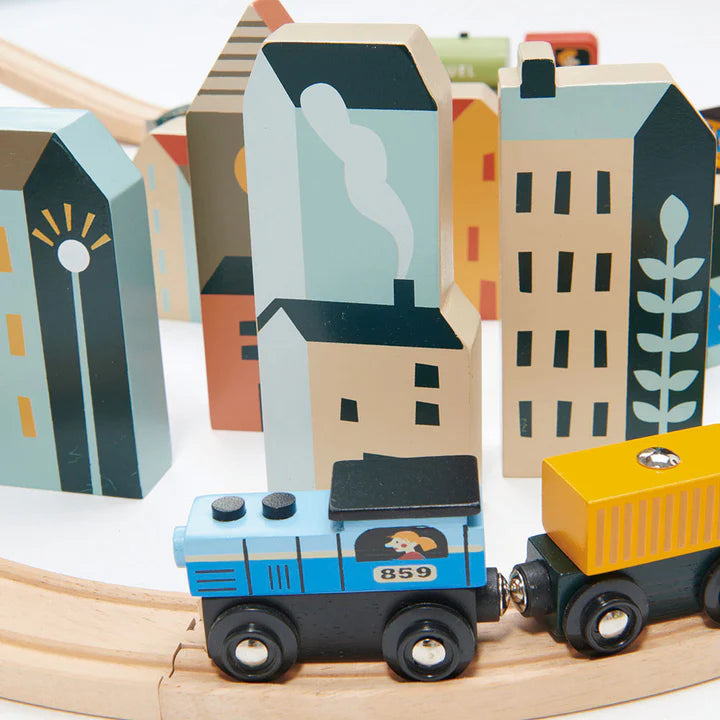 Tender Leaf Toys Mountain View Train Set - Grace and Fox