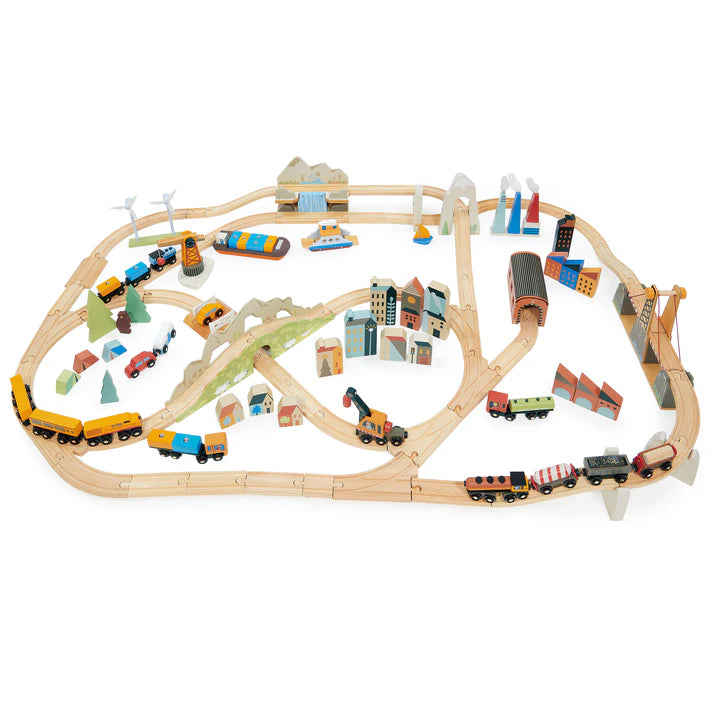 Tender Leaf Toys Mountain View Train Set - Grace and Fox