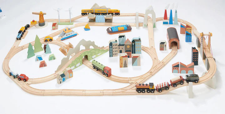 Tender Leaf Toys Mountain View Train Set - Grace and Fox