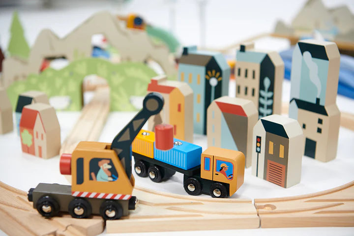 Tender Leaf Toys Mountain View Train Set - Grace and Fox