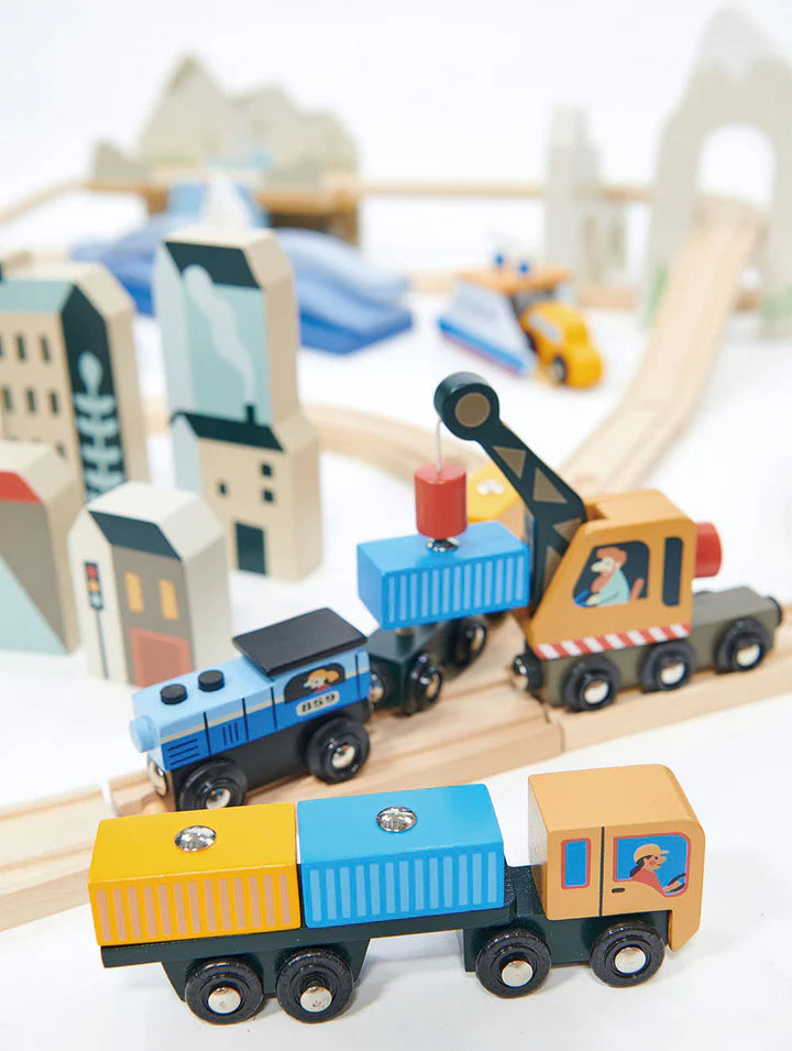 Tender Leaf Toys Mountain View Train Set - Grace and Fox