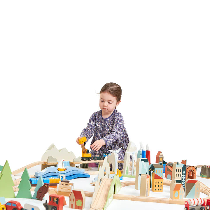 Tender Leaf Toys Mountain View Train Set - Grace and Fox