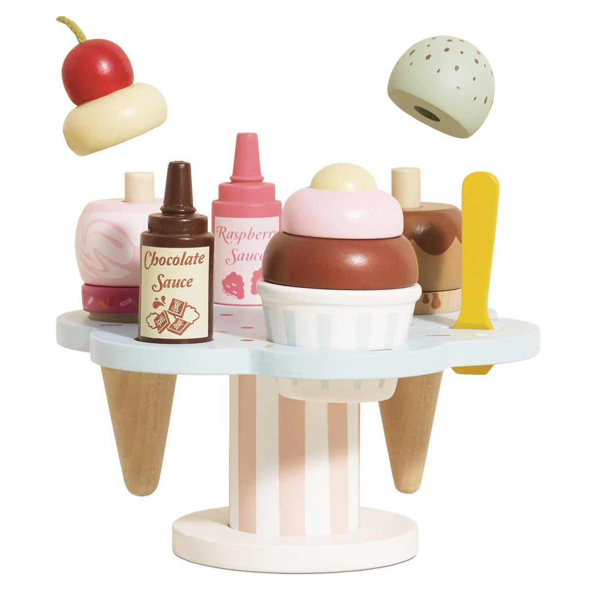 Le Toy Van Wooden Ice Cream Stand & Toppings - Grace and Fox