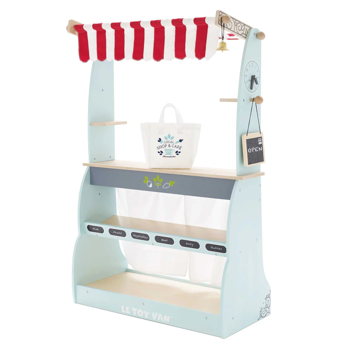 Le Toy Van Wooden Shop & Café Market Stand - Grace and Fox