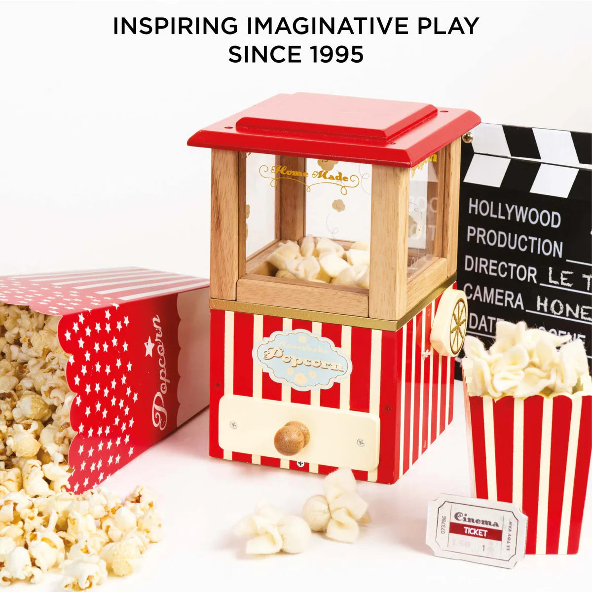 Le Toy Van Wooden Vintage Popcorn Machine - Grace and Fox