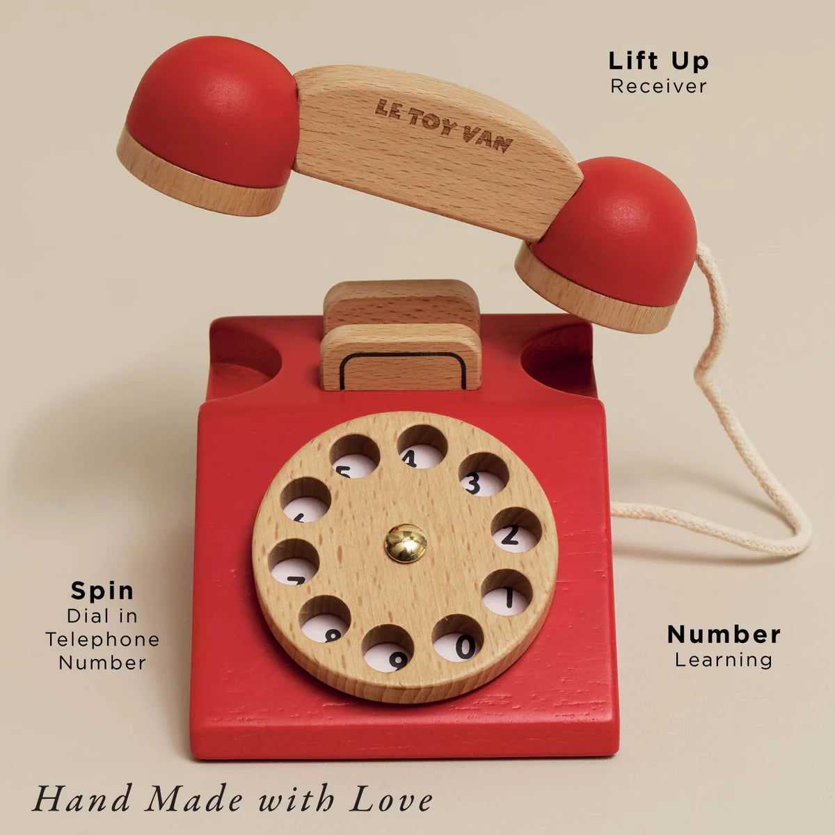 Le Toy Van Vintage Wooden Phone