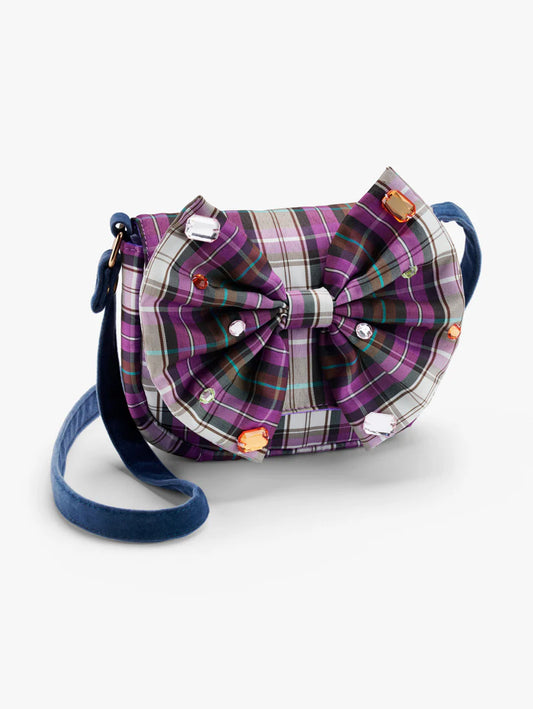 Stych - Check Taffeta Bow Crossbody Bag - Grace and Fox