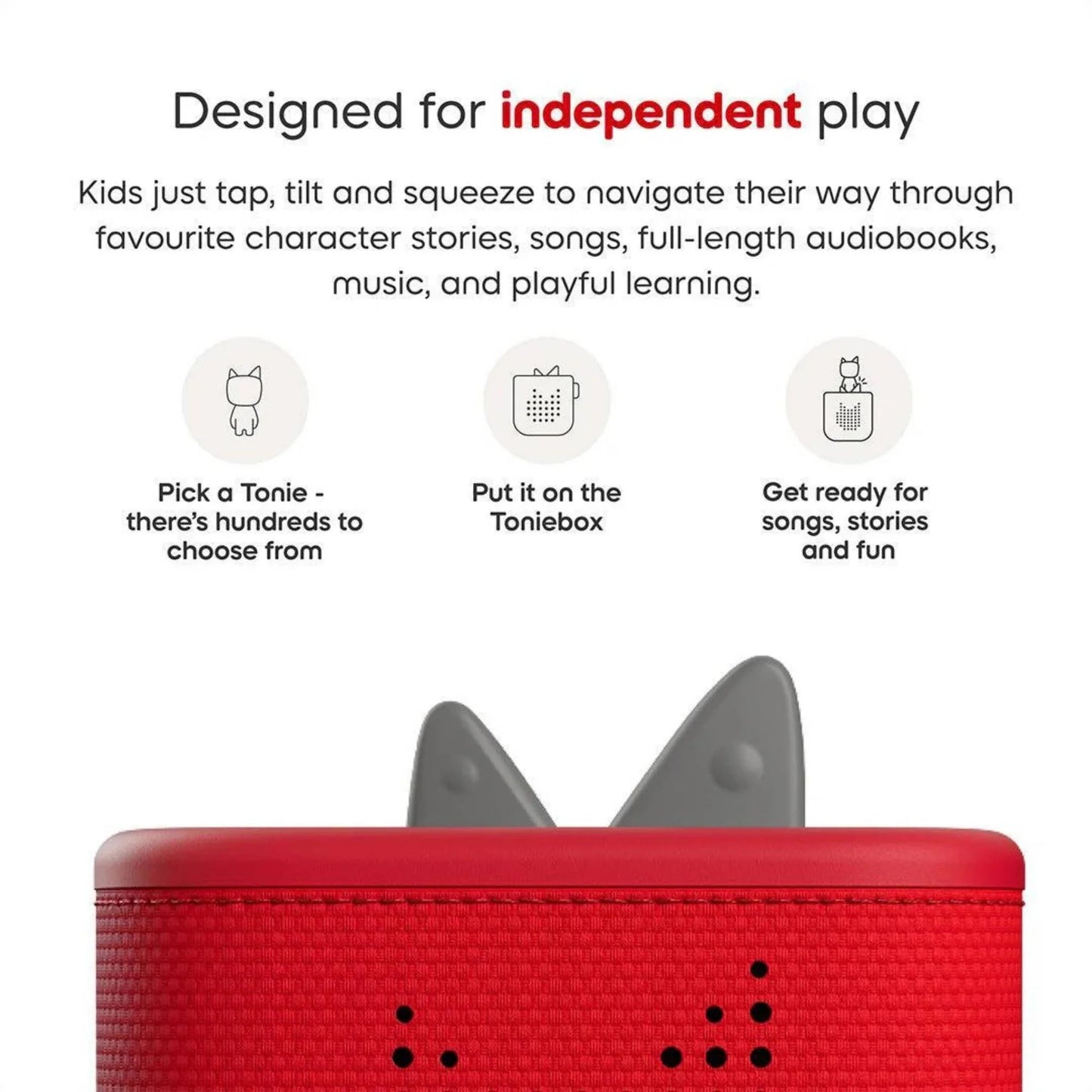 Tonies - Toniebox 2 Starter Set in Sunset Red - Grace and Fox