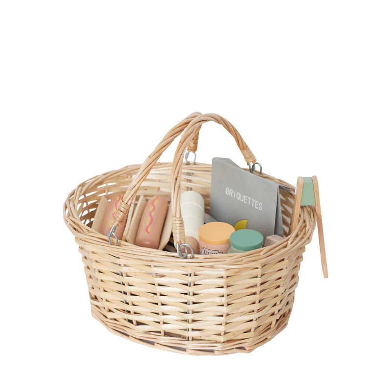 Jabadabado Wooden BBQ in a Basket - Grace and Fox