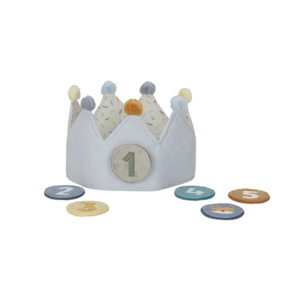 Little Dutch Birthday Crown with Numbers - Blue - Grace and Fox