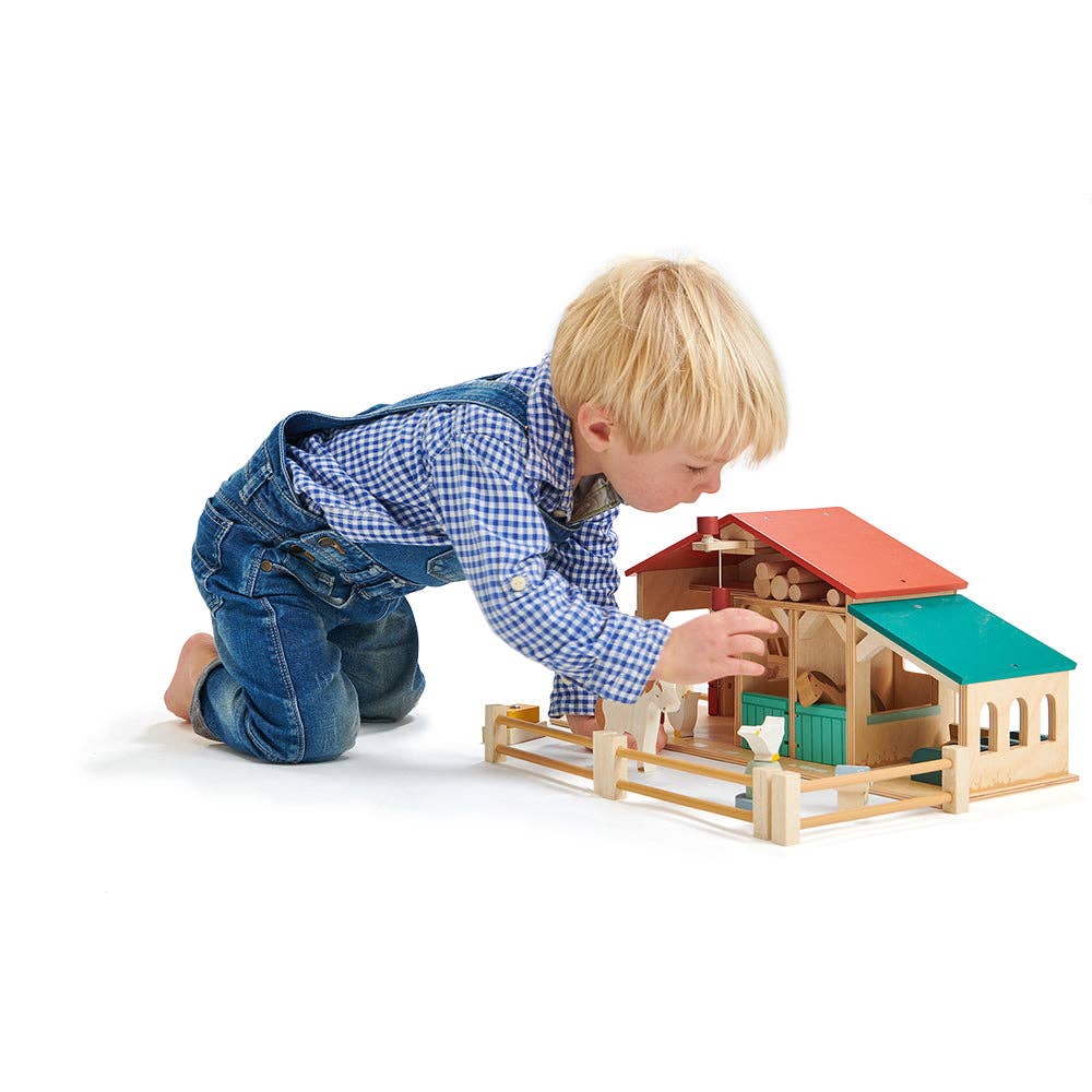 Tender Leaf Wooden Farm Playset - Grace and Fox