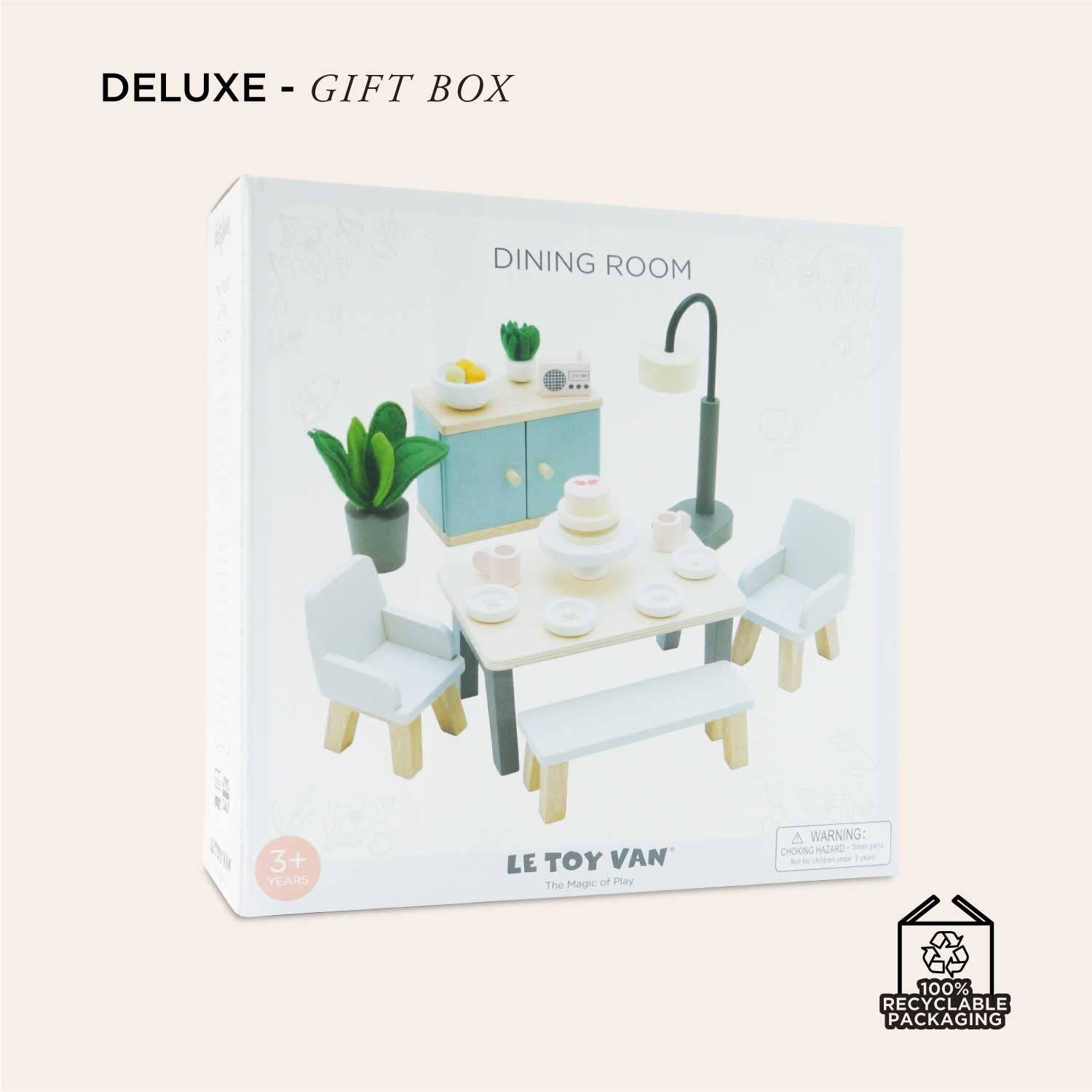 Le Toy Van Wooden Dolls House Furniture Set - Dining Room - Grace and Fox