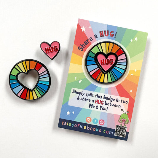 Share a HUG enamel Pins - Grace and Fox