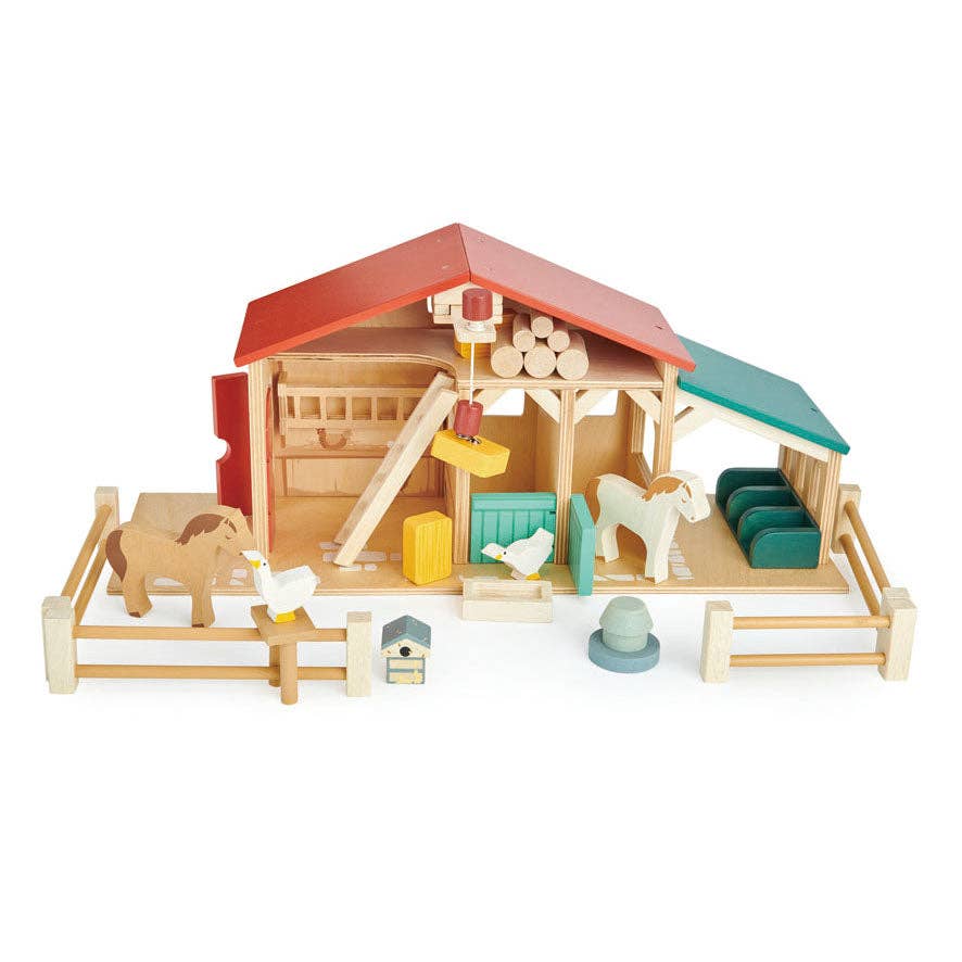Tender Leaf Wooden Farm Playset - Grace and Fox