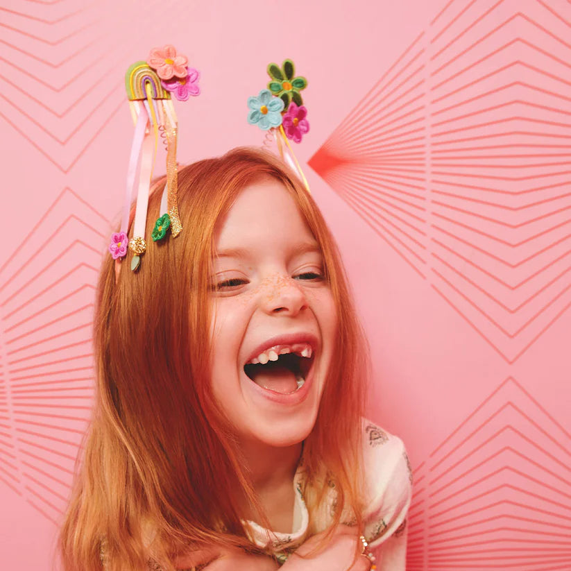 Stych - Flower & Rainbow Bopper Headband - Grace and Fox