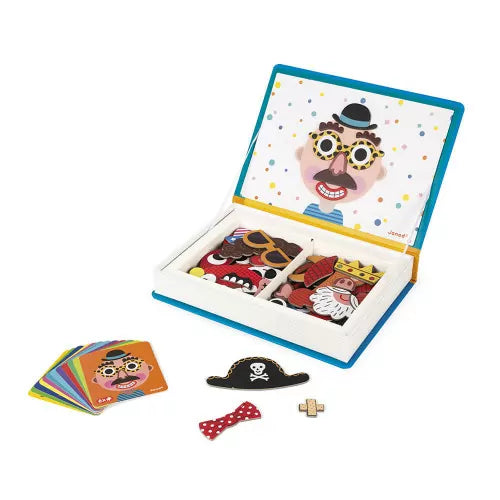 Janod Magneti'Book - Boy's Crazy Faces - Grace and Fox