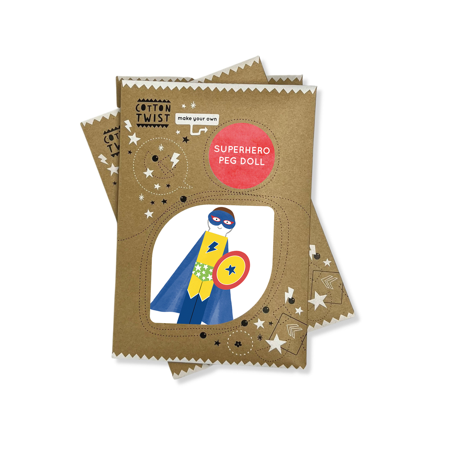 Make Your Own Superhero Peg Doll By Cotton Twist - Grace and Fox