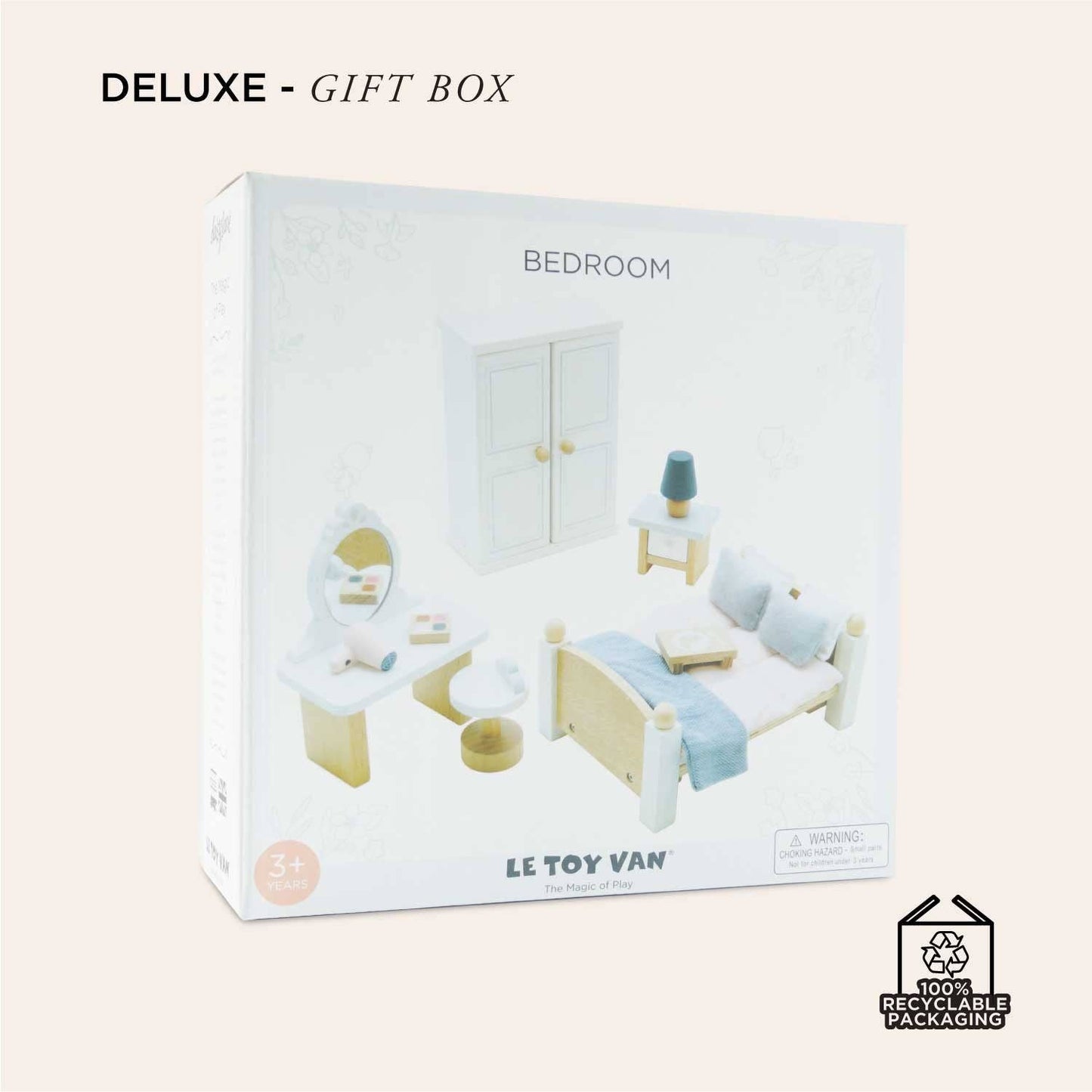 Le Toy Van Wooden Dolls House Furniture Set - Bedroom - Grace and Fox