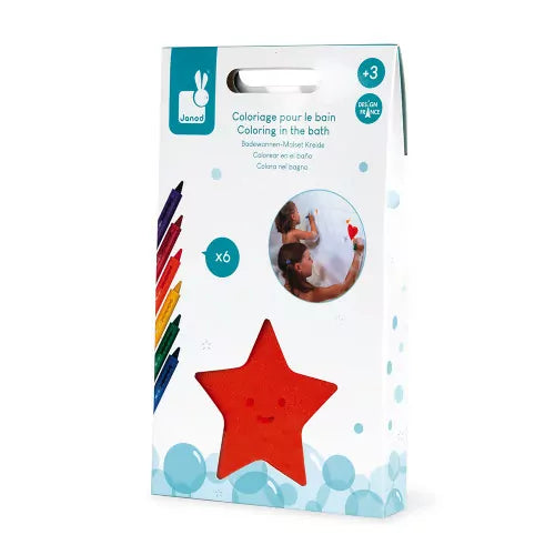Janod - Colouring in the Bath Crayon Set - Grace and Fox