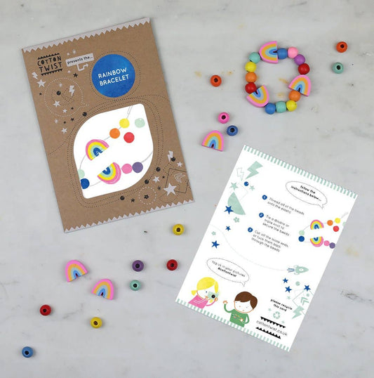 Make Your Own Rainbow Bracelet By Cotton Twist - Grace and Fox