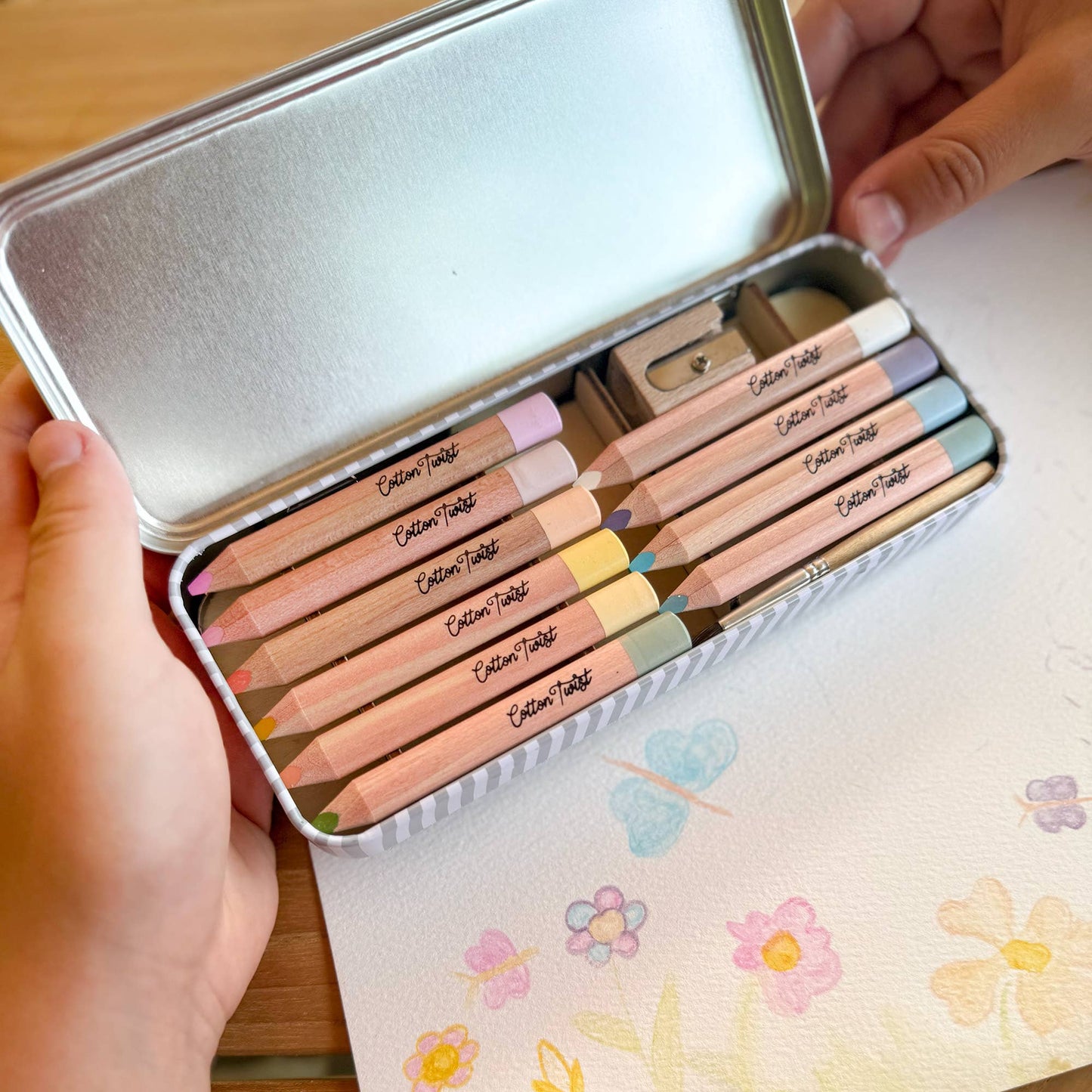 Cotton Twist - Pastel Watercolour Pencils Set