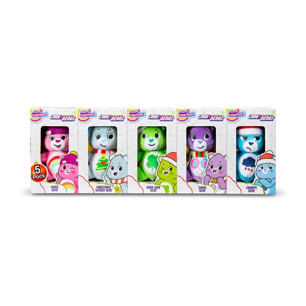 Micro Teenies - Care Bears Christmas 5 Pack - Grace and Fox