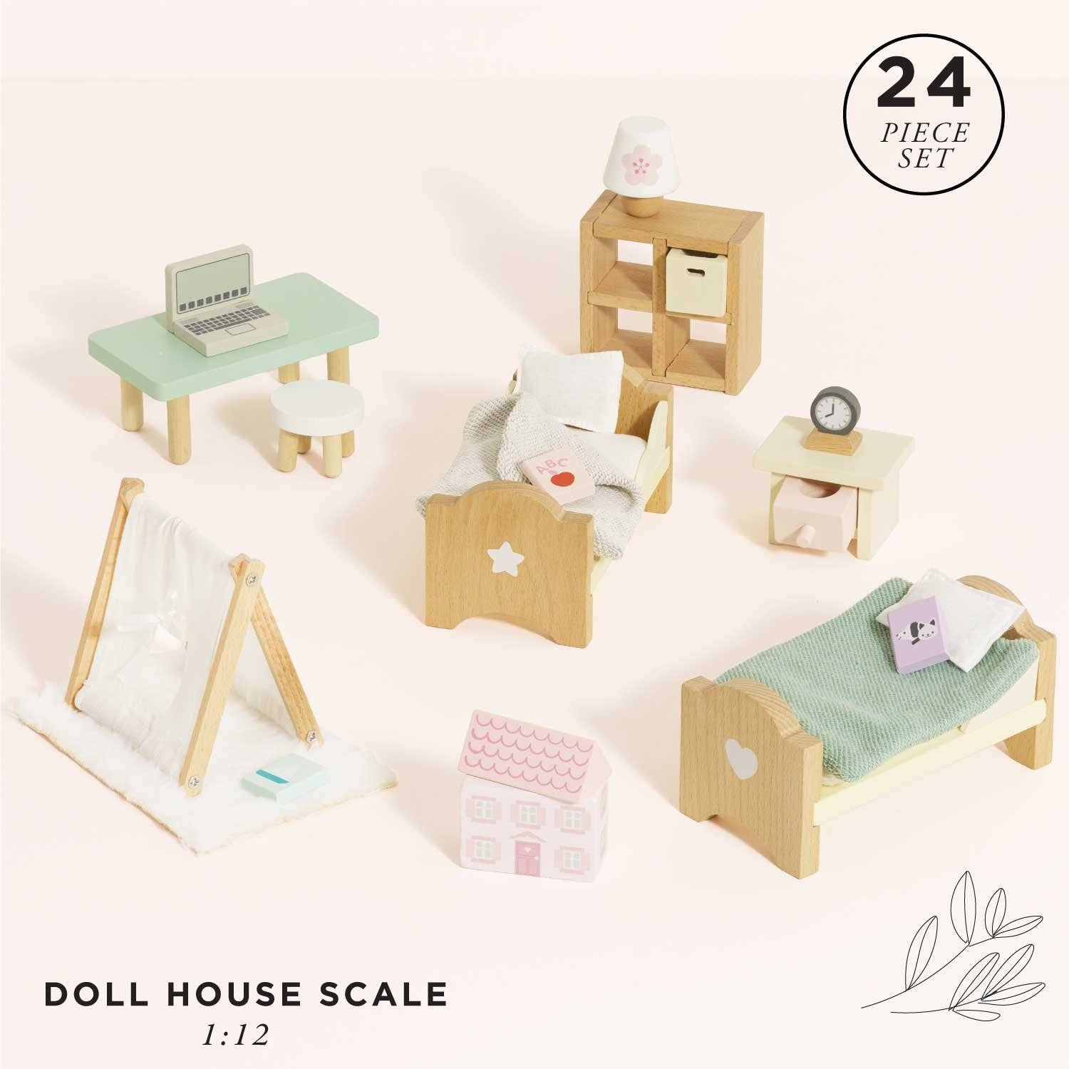 Le Toy Van Wooden Dolls House Child's Bedroom Furniture - Grace and Fox