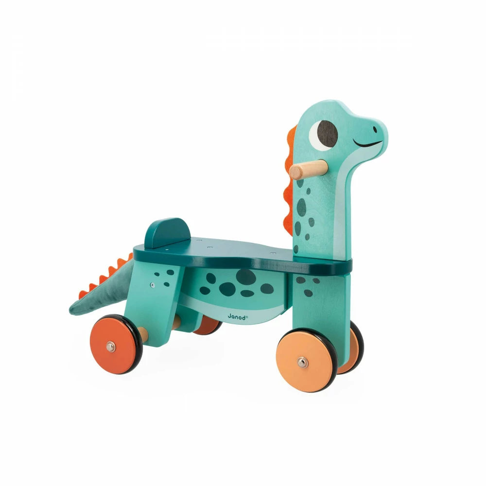 Janod Wooden Diplodocus Ride-On Balance Bike - Grace and Fox