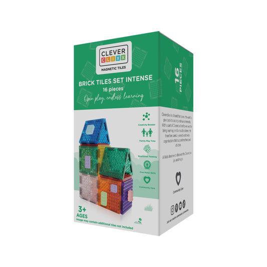 Cleverclixx - Brick Tiles Pack Intense | 16 pieces - Grace and Fox