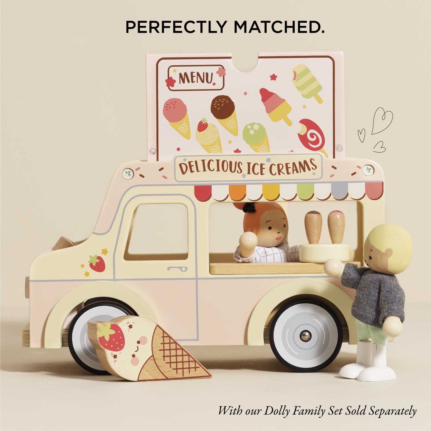 Le Toy Van - Wooden Ice Cream Van - Grace and Fox