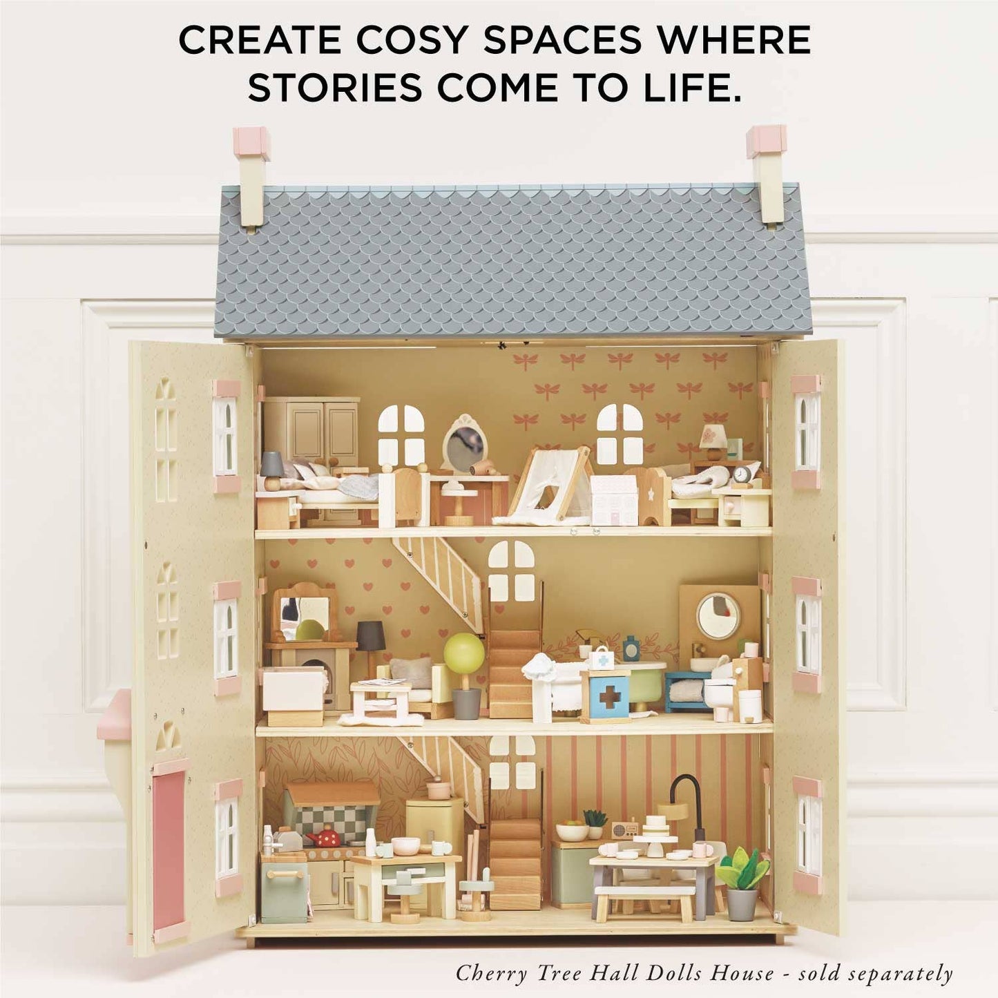 Le Toy Van Wooden Dolls House Furniture Set - Living Room - Grace and Fox