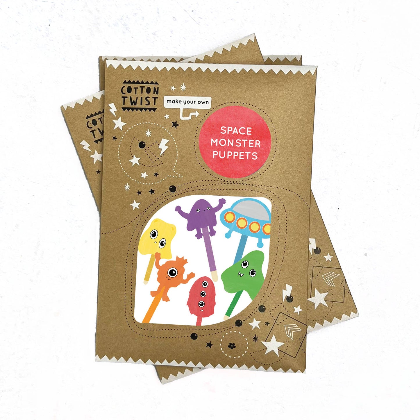 Make Your Own Space Monster Puppets by Cotton Twist - Grace and Fox