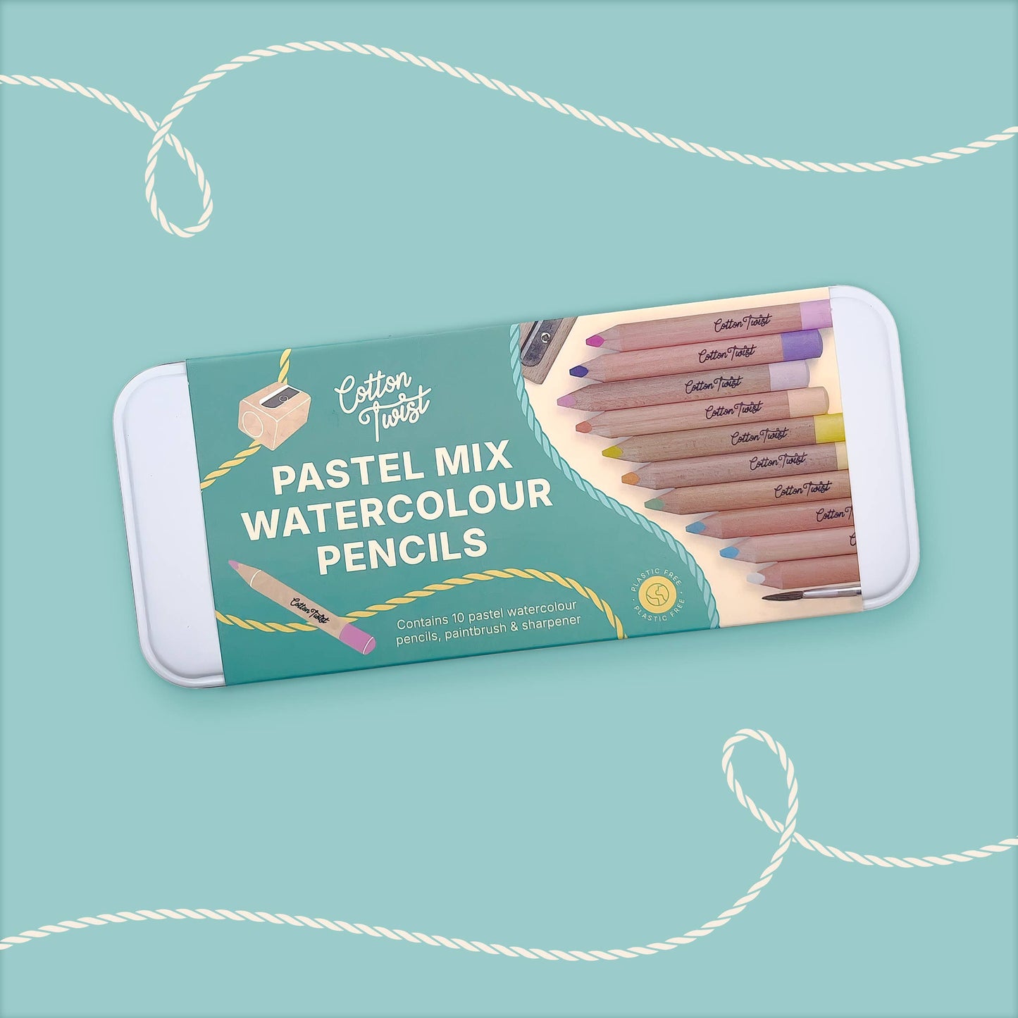 Cotton Twist - Pastel Watercolour Pencils Set