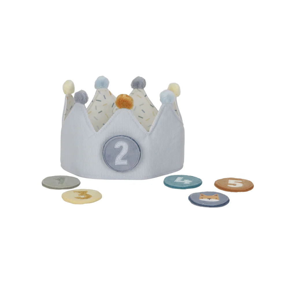 Little Dutch Birthday Crown with Numbers - Blue - Grace and Fox