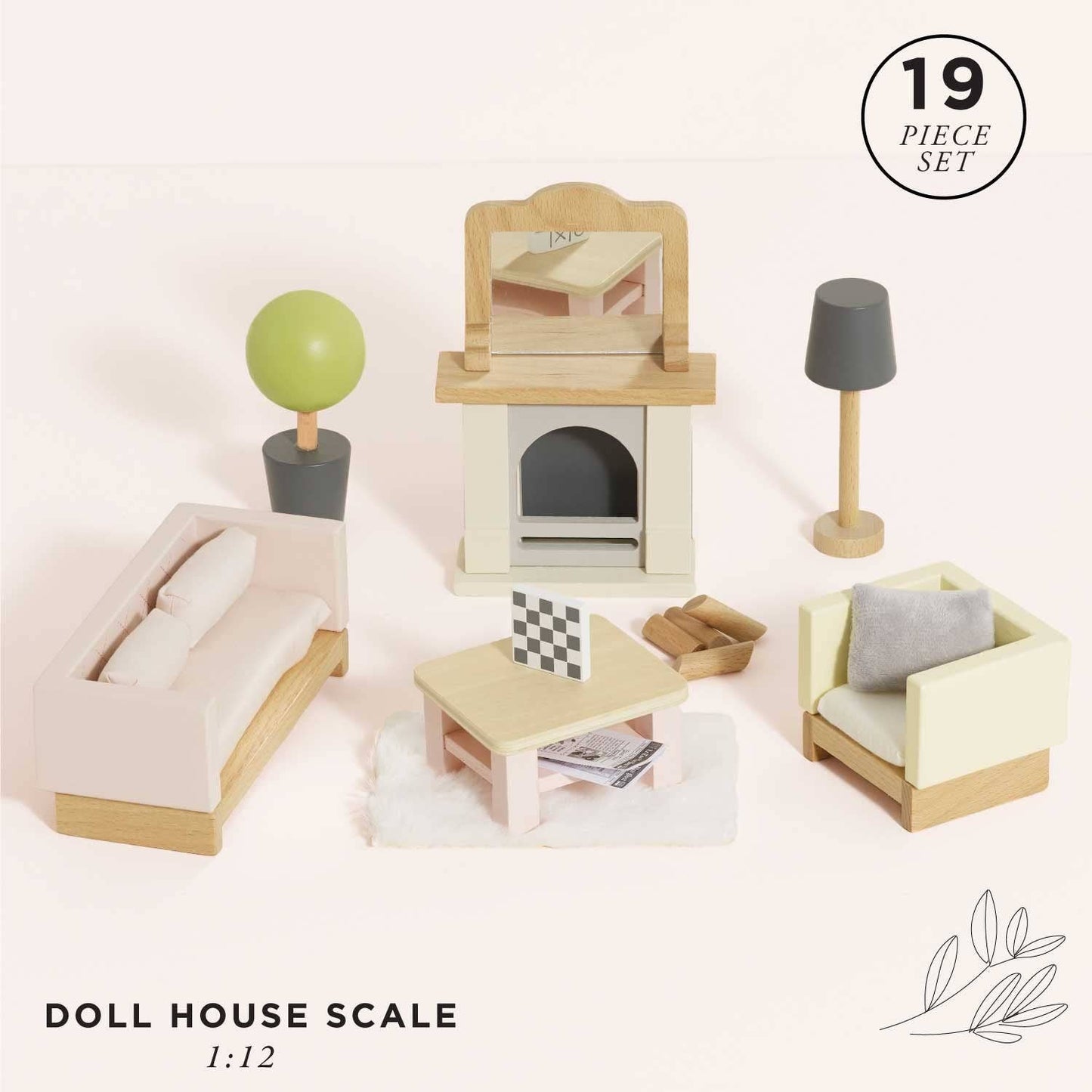 Le Toy Van Wooden Dolls House Furniture Set - Living Room - Grace and Fox