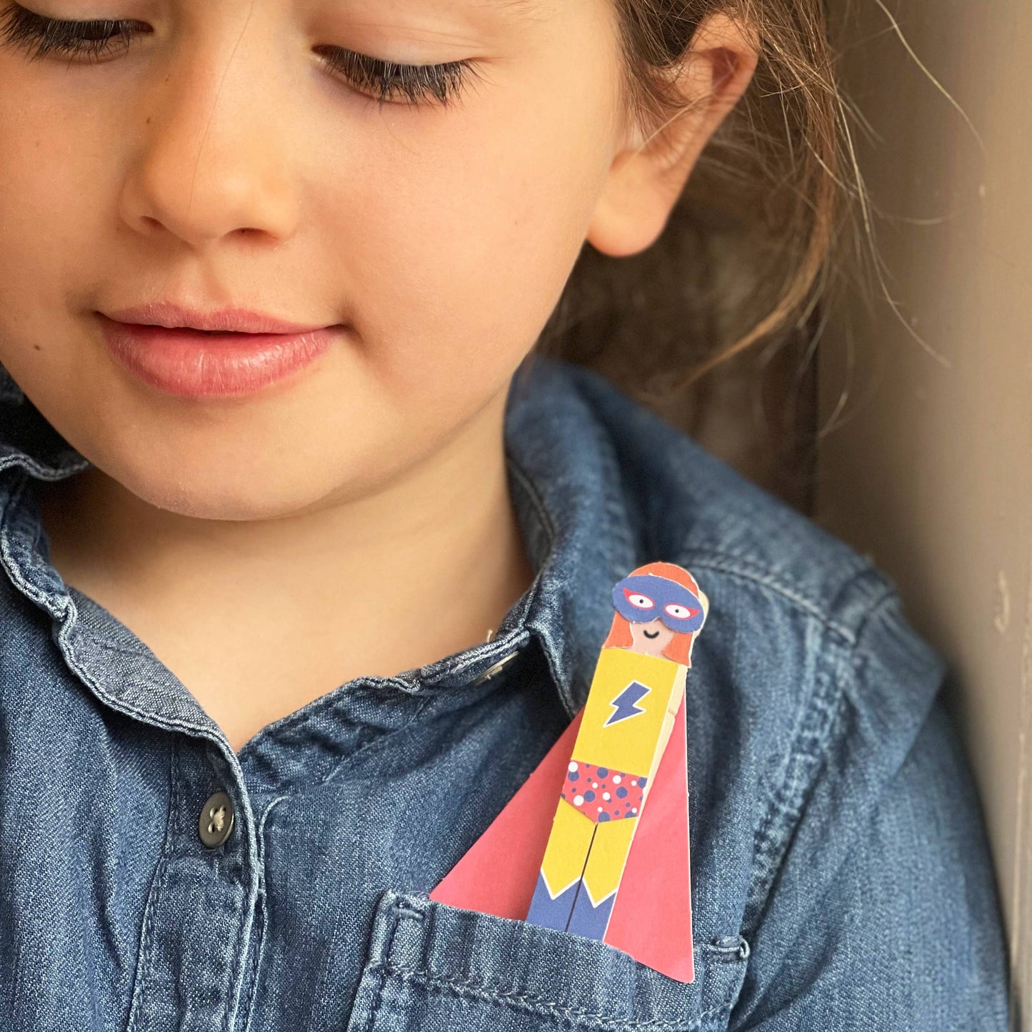 Make Your Own Superhero Peg Doll By Cotton Twist - Grace and Fox