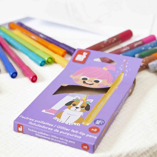 Janod Glitter Felt Tip Pens