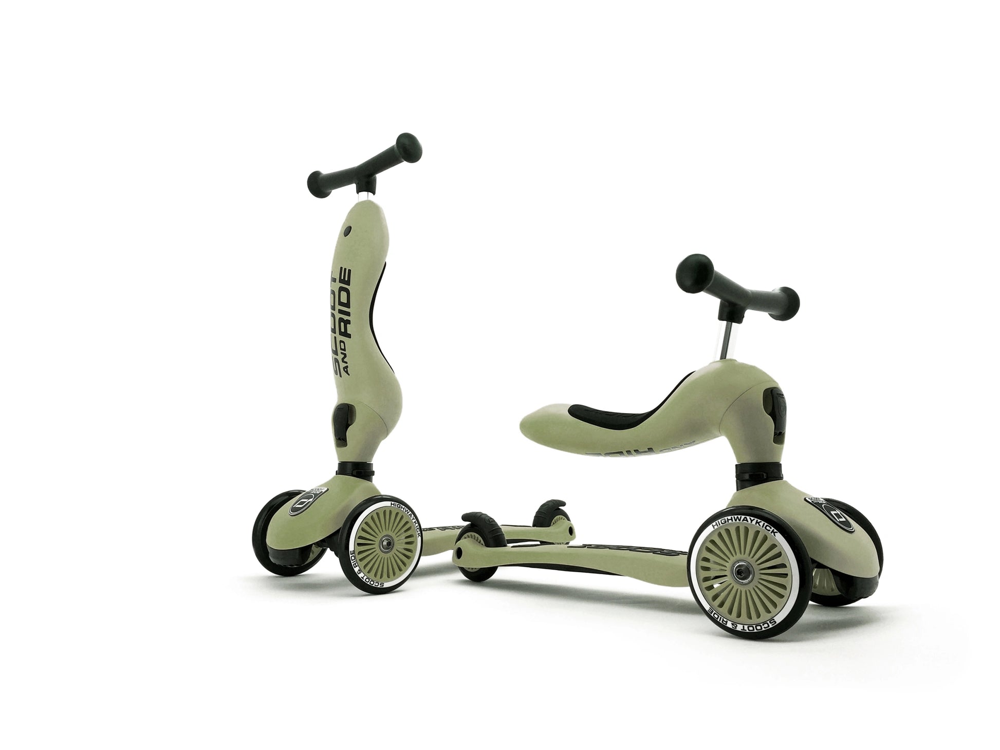 Scoot & Ride Highwaykick 1 Scooter - Olive - Grace and Fox