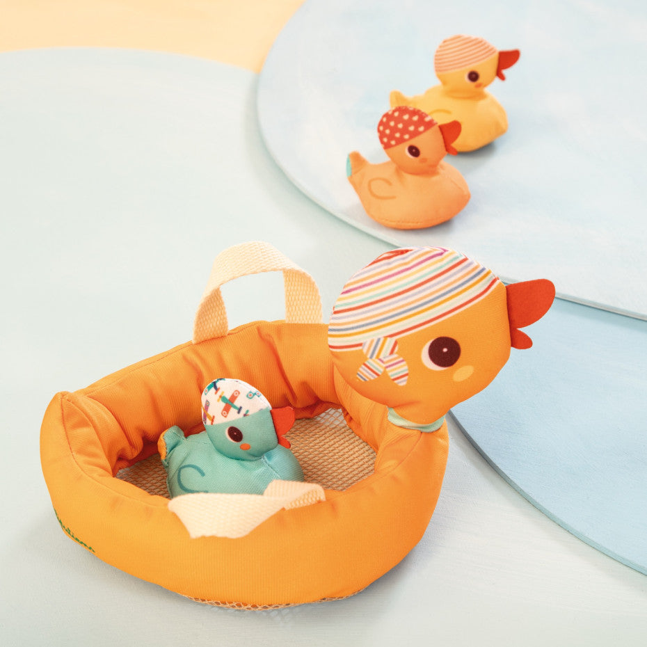 Lilliputiens -Mama duck and her magnetized ducklings - Grace and Fox