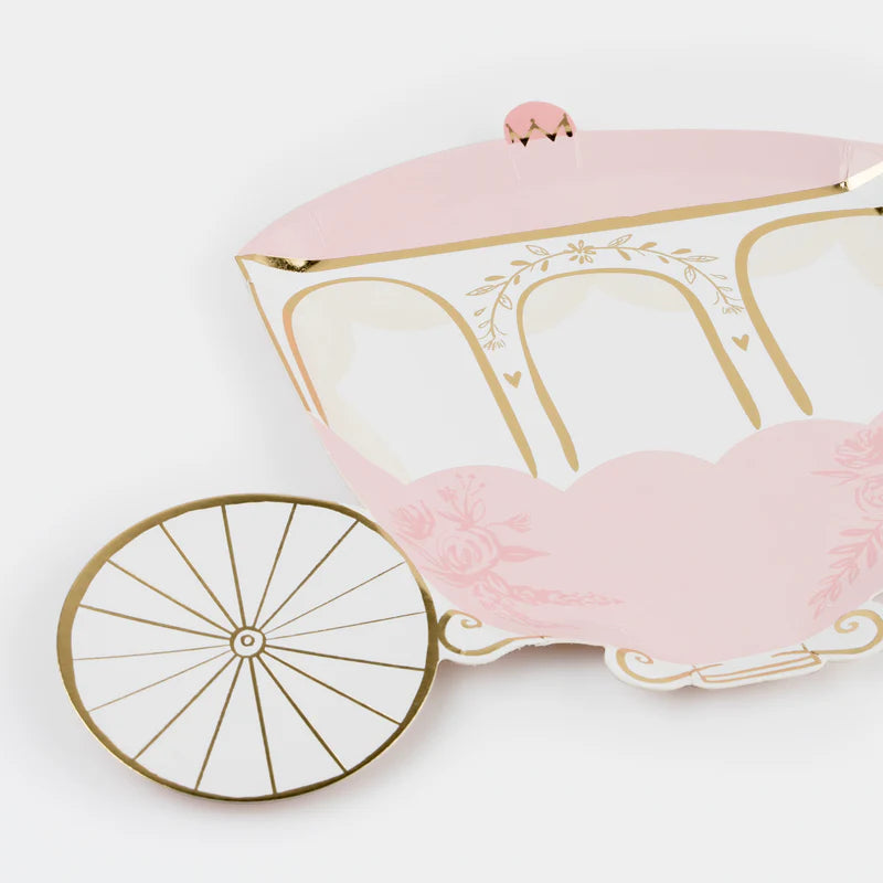 Princess Carriage Plates (x8) by Meri Meri - Grace and Fox
