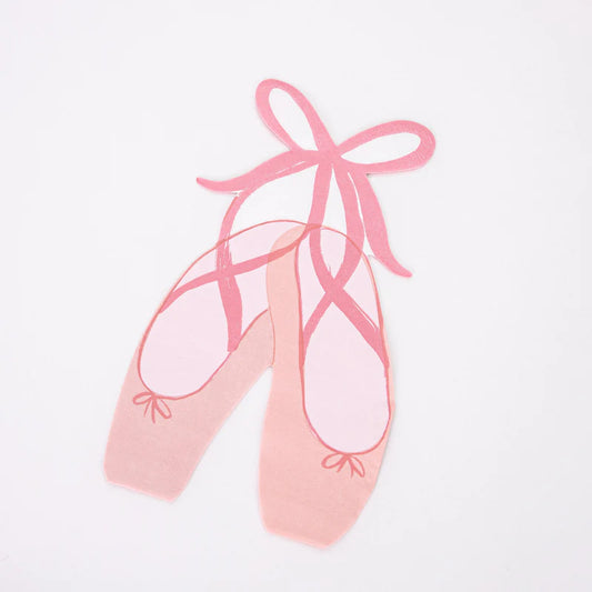 Ballet Slippers Napkins (x16) by Meri Meri - Grace and Fox