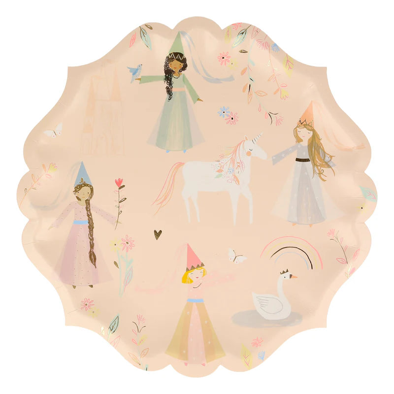Princess Large Plates (x8) by Meri Meri - Grace and Fox