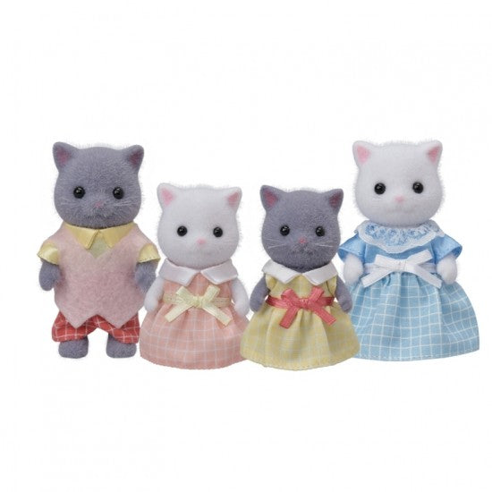 Sylvanian Families - Persian Cat Family - Grace and Fox