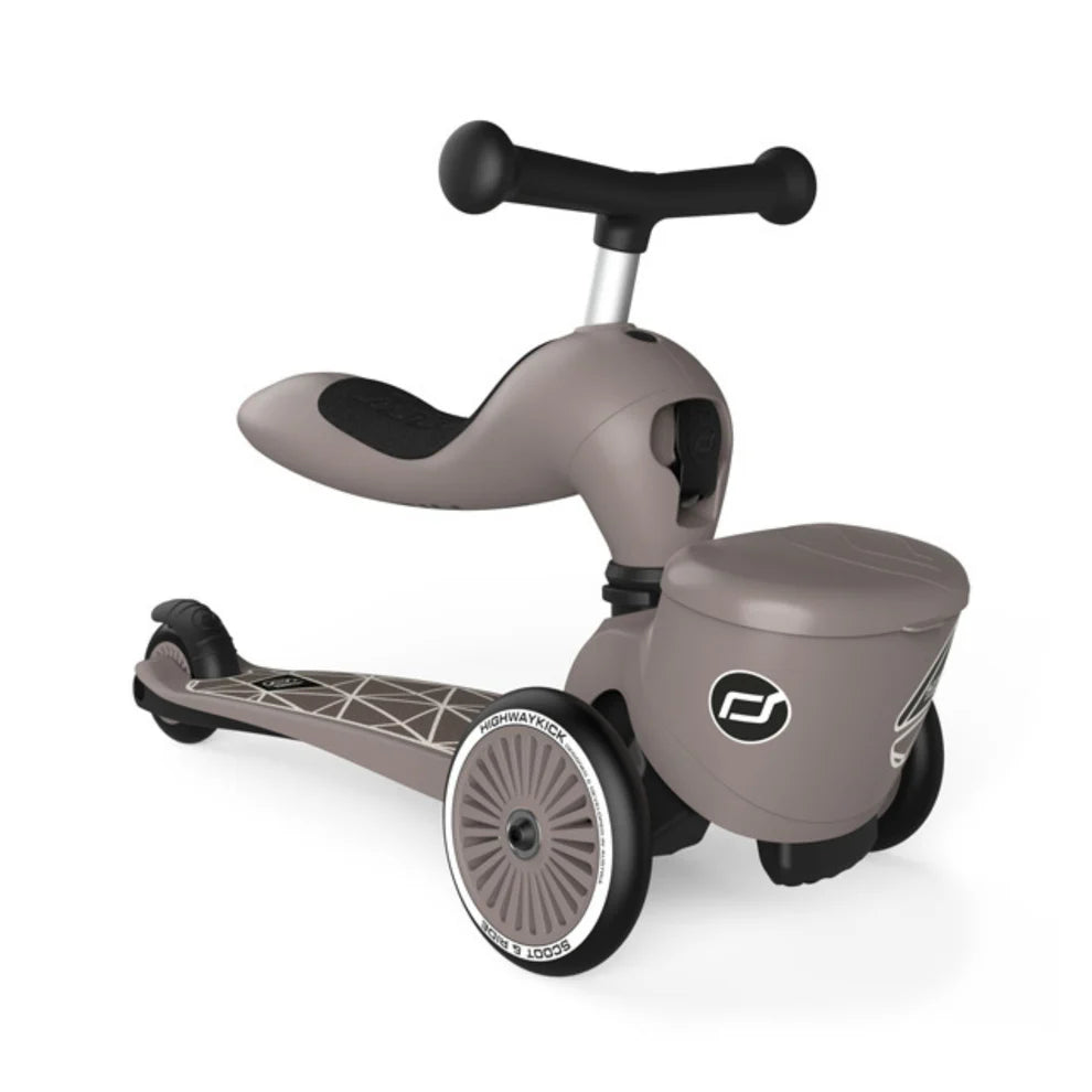 Scoot & Ride Highwaykick 1 Lifestyle Scooter - Brown Lines - Grace and Fox