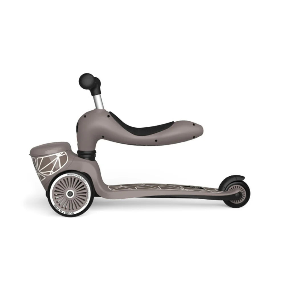 Scoot & Ride Highwaykick 1 Lifestyle Scooter - Brown Lines - Grace and Fox