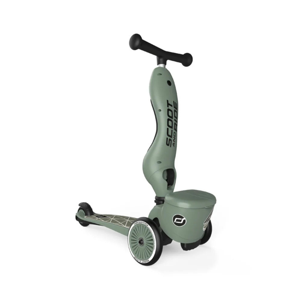 Scoot & Ride Highwaykick 1 Lifestyle Scooter - Green Lines - Grace and Fox
