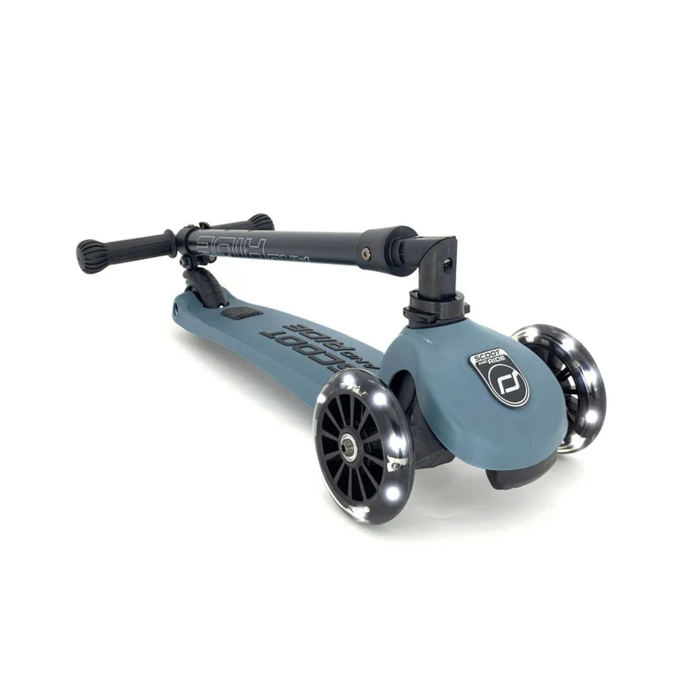 Scoot & Ride Highwaykick 3 LED Scooter - Steel - Grace and Fox