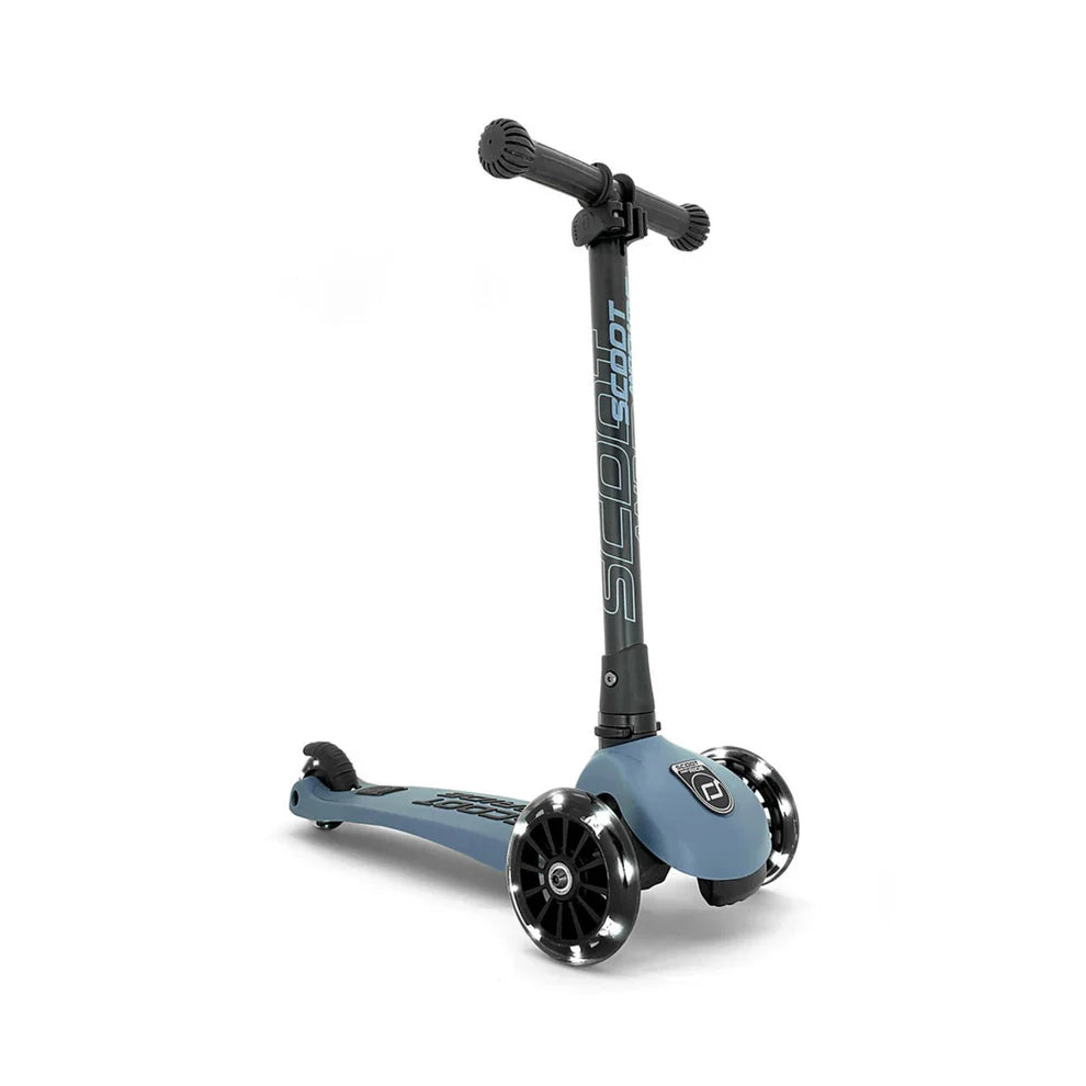 Scoot & Ride Highwaykick 3 LED Scooter - Steel - Grace and Fox